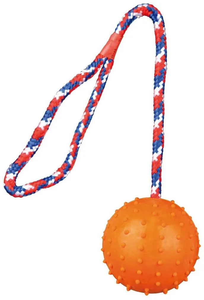 Vrhací míč hrbolatý na šňůře