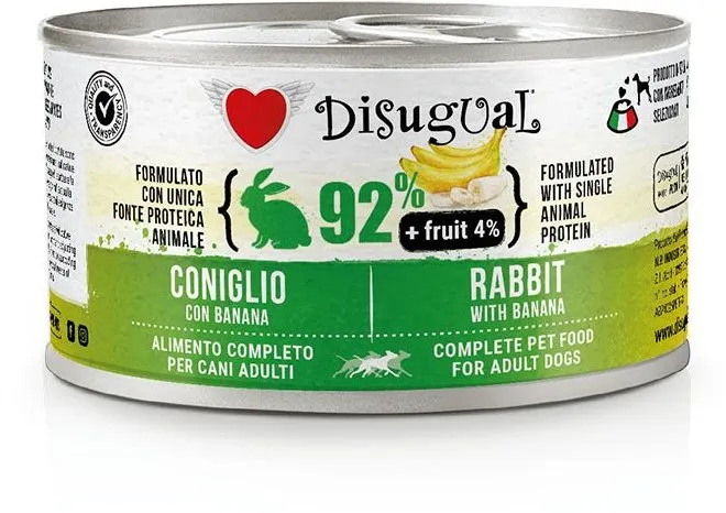 Disugual Fruit Dog Single Protein Králík s banánem konzerva
