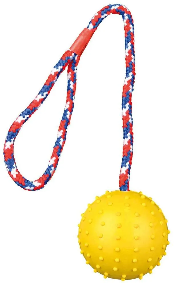 Vrhací míč hrbolatý na šňůře