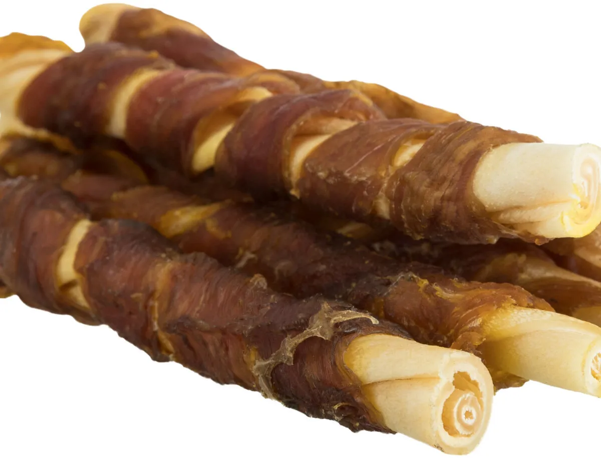 DENTAfun-tyčinka svázaná buvolím masem 5ks, 12cm/70g