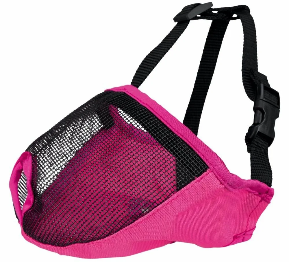 Náhubek pro krátkonosá plemena, polyester S-M, 31cm, šedý