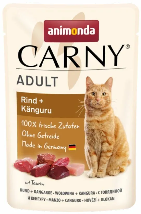 Carny Adult 85 g hovězí, krůta+ráčci, kapsička pro kočky