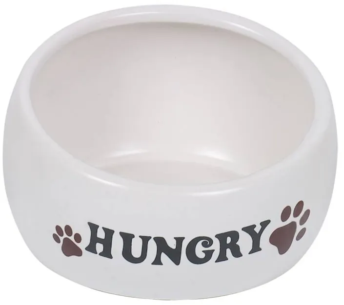 Nobby keramická ergonomická miska Hungry krémová