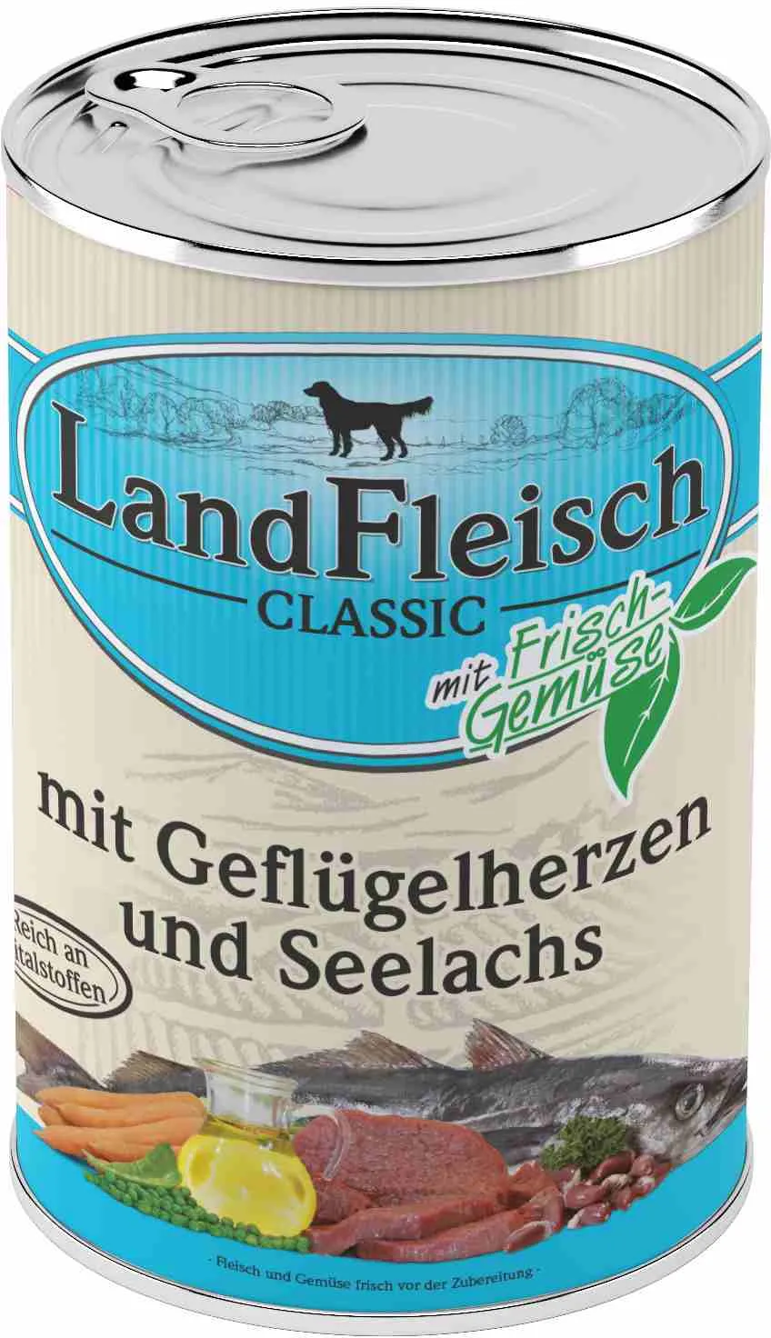 Landfleisch Dog Classic drůbeží srdíčka s treskou