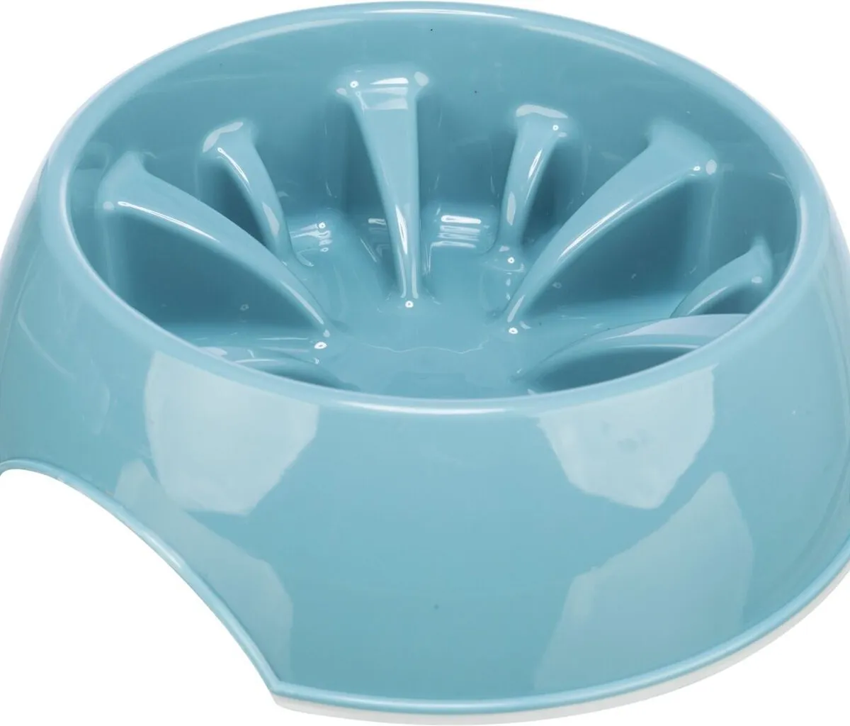 Miska k pomalému krmení, design slunečnice, 0,3 l/ø 16 cm, plast/TPR