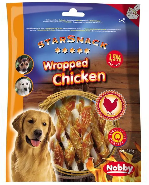 Nobby StarSnack Barbecue Wrapped Chicken Medium