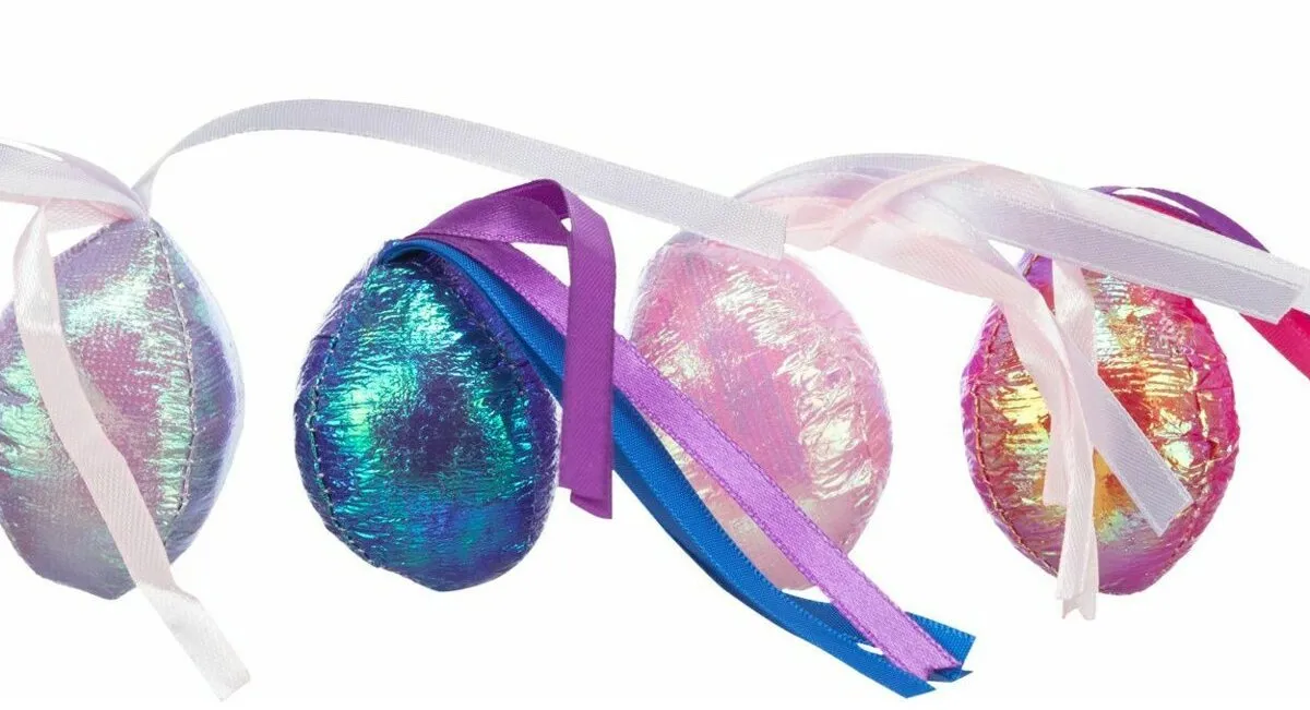 Set 2ks třpytivých kuliček s třásněmi  ø 5 cm, polyester