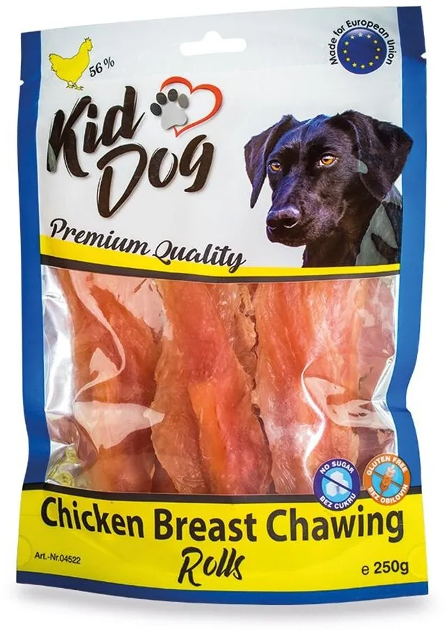 KIDDOG kuřecí prsa (lízátko) na buvolí tyčce