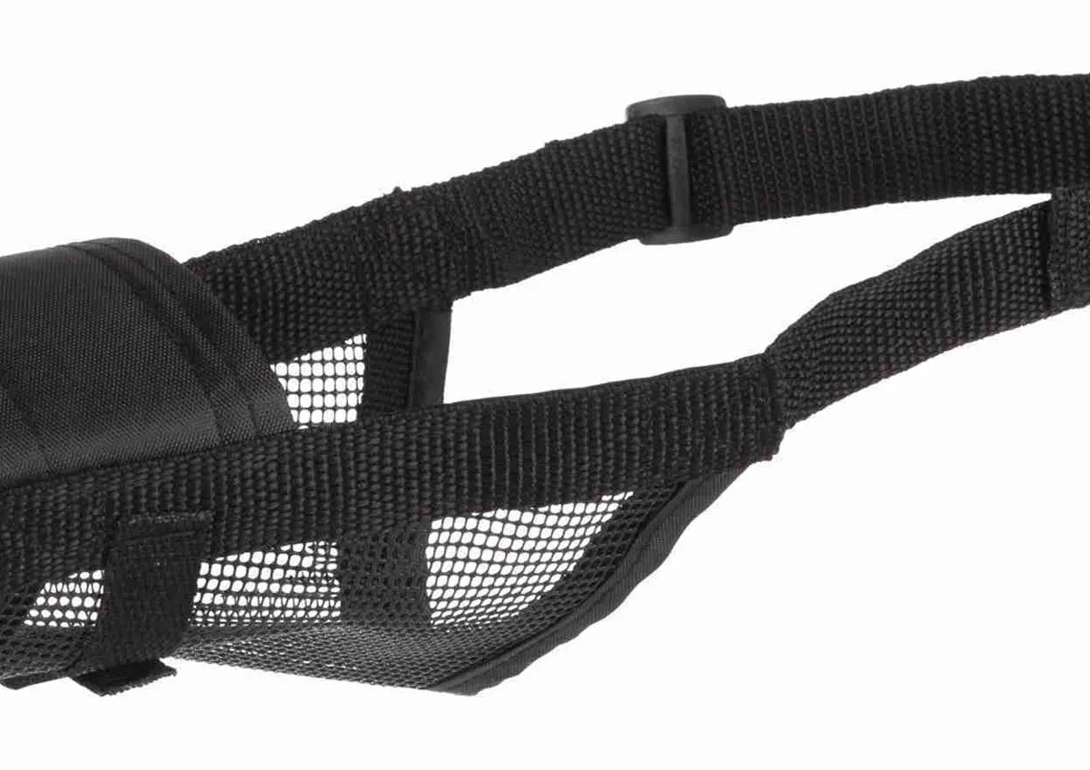 Náhubek nylonový se síťkou, polyester, černý XS - S