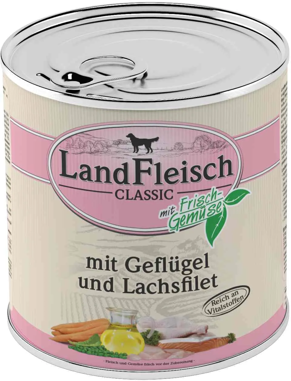 Landfleisch Dog Classic drůběží s lososem