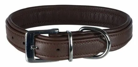Obojek ACTIVE COMFORT kožený - černý