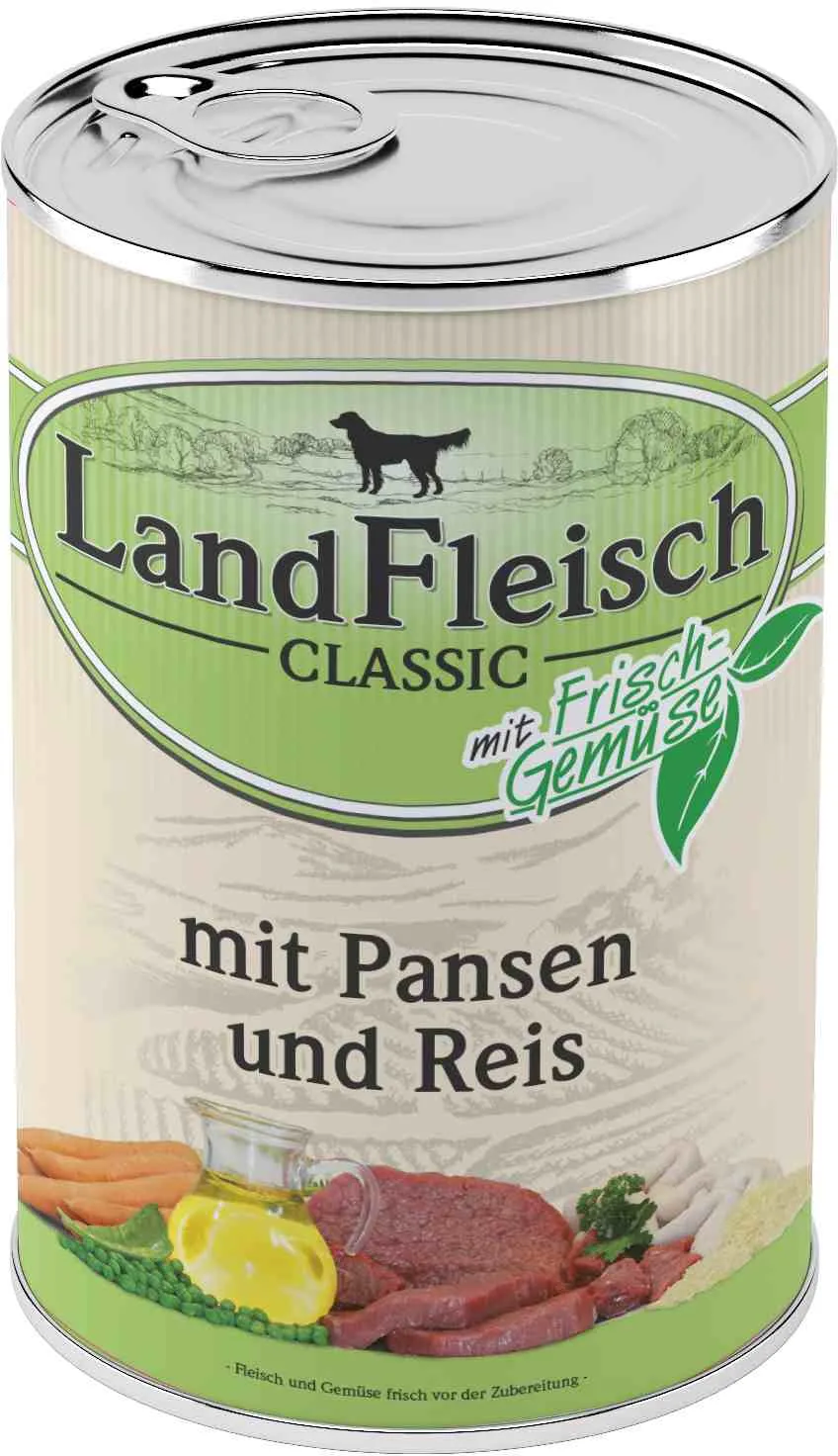 Landfleisch Dog Classic dršťky s rýží