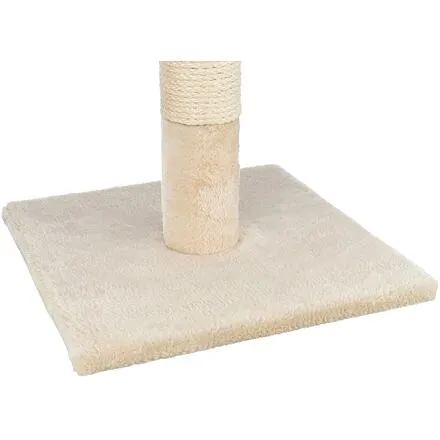 Škrabací sloupek BEANA s odpočívadlem, 9 cm / 69 cm, sisal/plyš