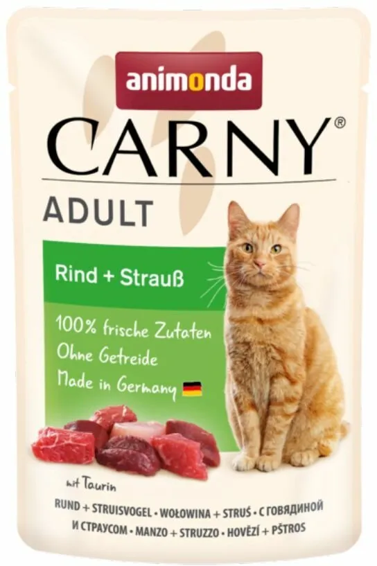 Carny Adult 85 g hovězí, krůta+ráčci, kapsička pro kočky