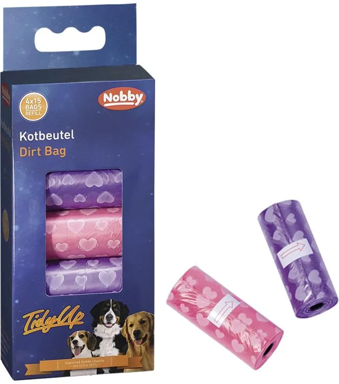 Nobby TidyUp sáčky na exkrementy barevné 4 role