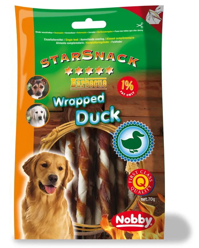 Nobby StarSnack BBQ Wrapped Duck pamlsky