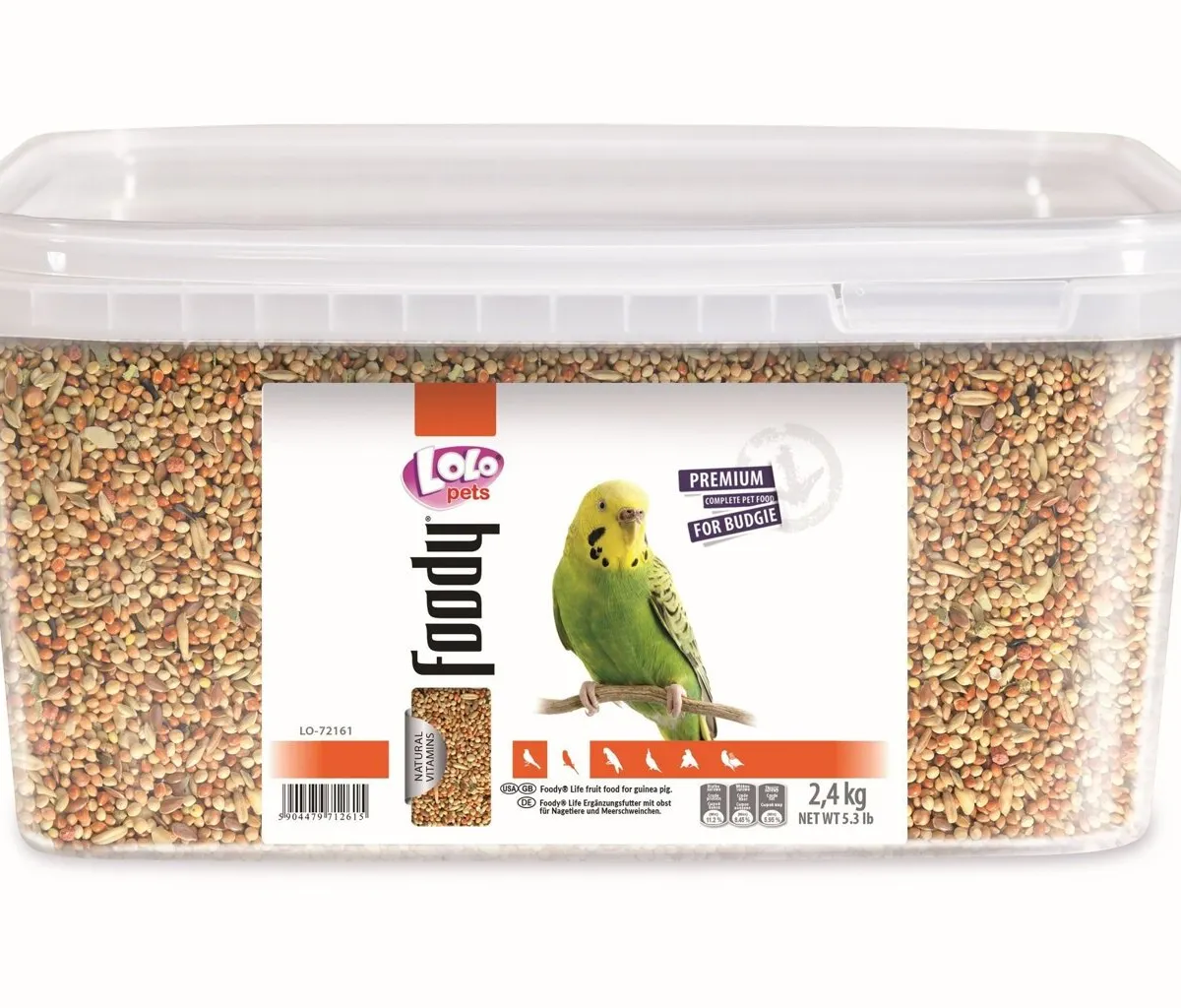 LOLO BASIC kompletní krmivo pro andulky 3L/2,4kg kyblík
