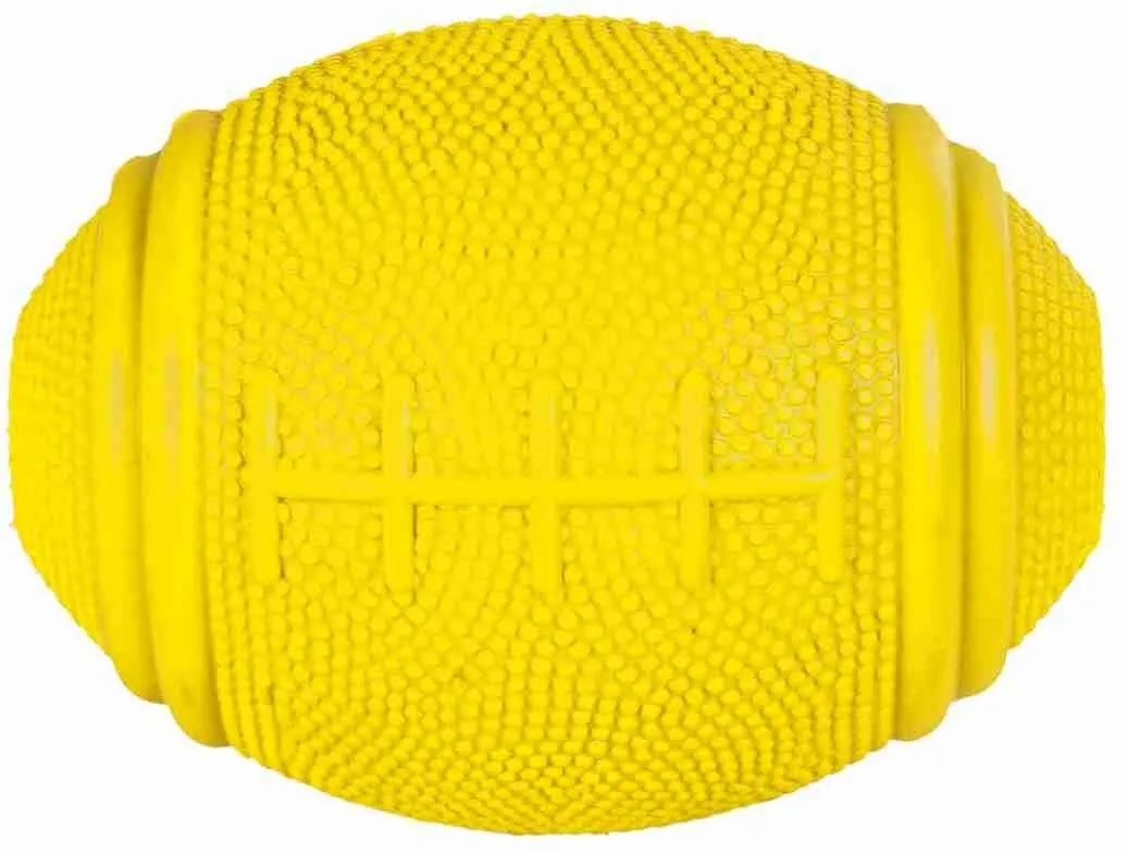 Rugby míč na pamlsky tvrdá guma 8cm