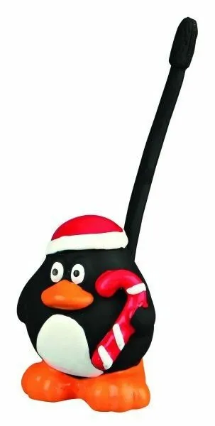 Vánoční hračka latexový míč tučnák,medvěd,sob,Santa 18 cm