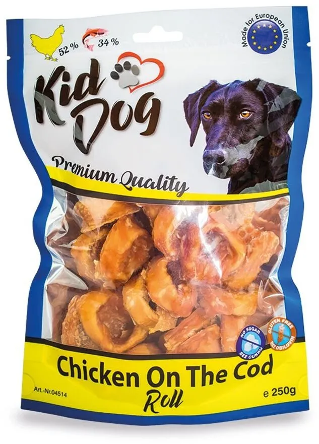 KIDDOG kuřecí masíčko na tresčí rolce