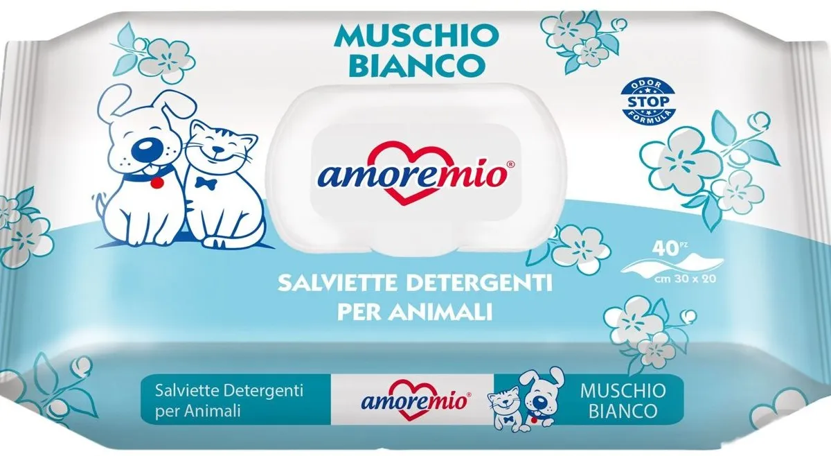 AMOREMIO vlhčené čistící ubrousky, aroma