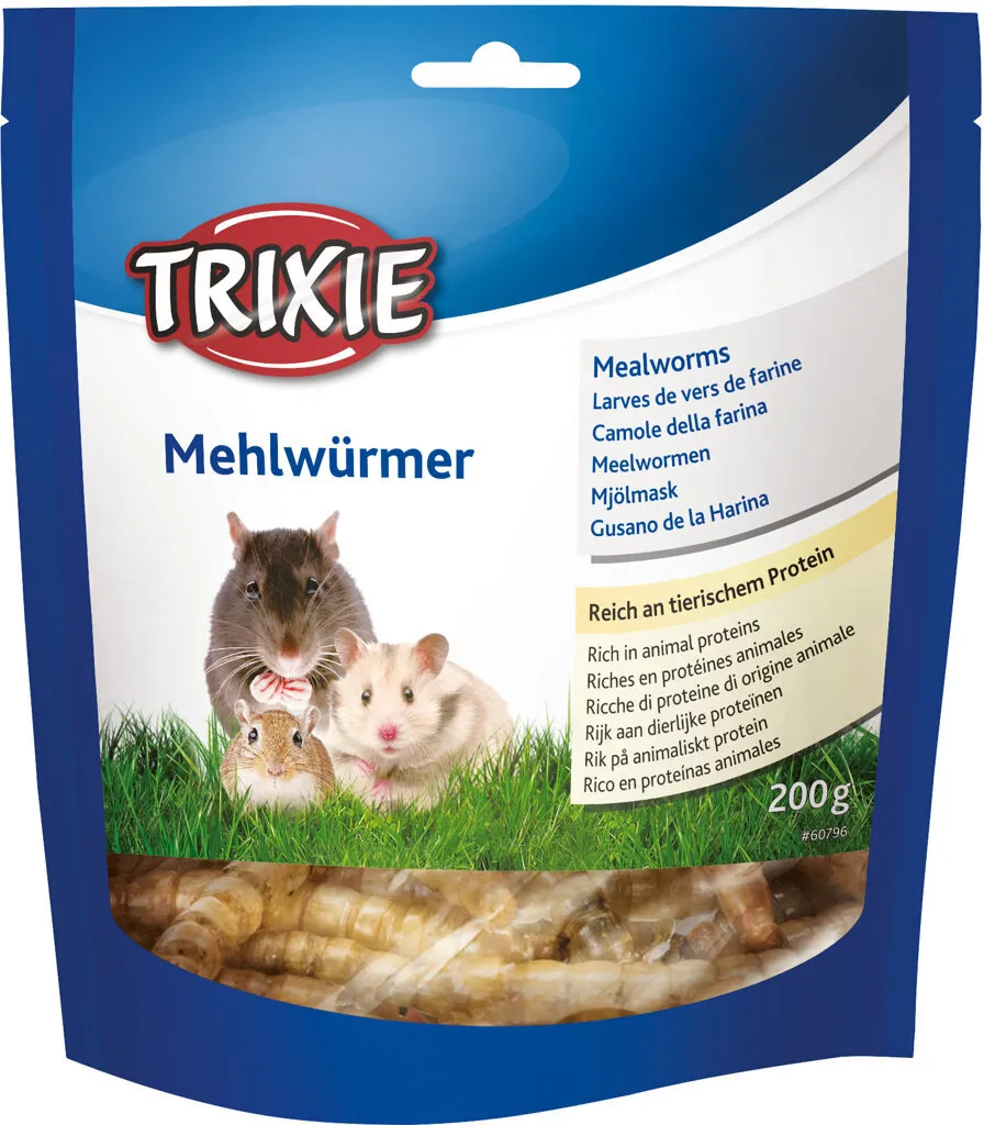 MEALWORMS, mouční červi sušení