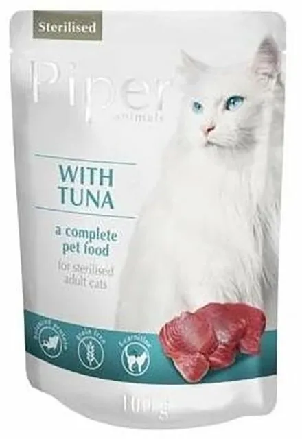 PIPER CAT kapsička pro sterilizované kočky, s em