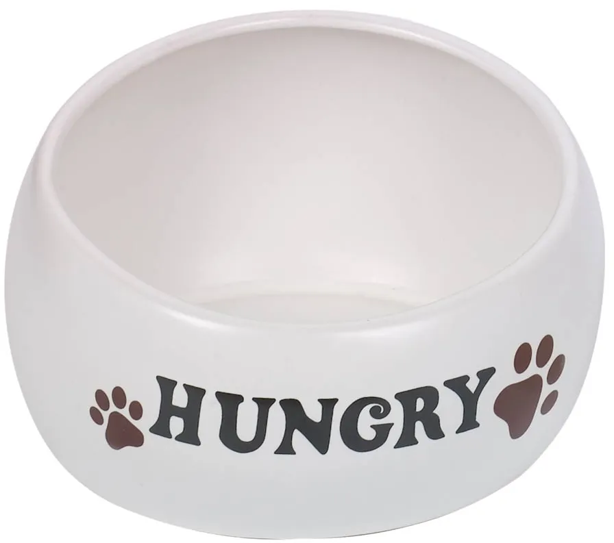 Nobby keramická ergonomická miska Hungry krémová
