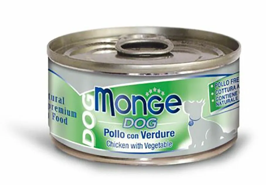 MONGE DOG NATURAL kuřecí maso se sýrem pro psy