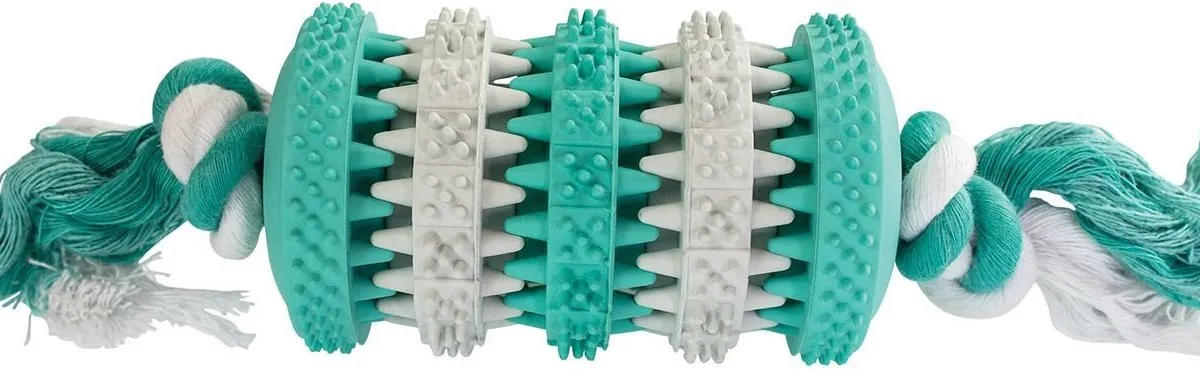 Dentální péče mátový Roller s bavlněným lanem 26cm HipHop