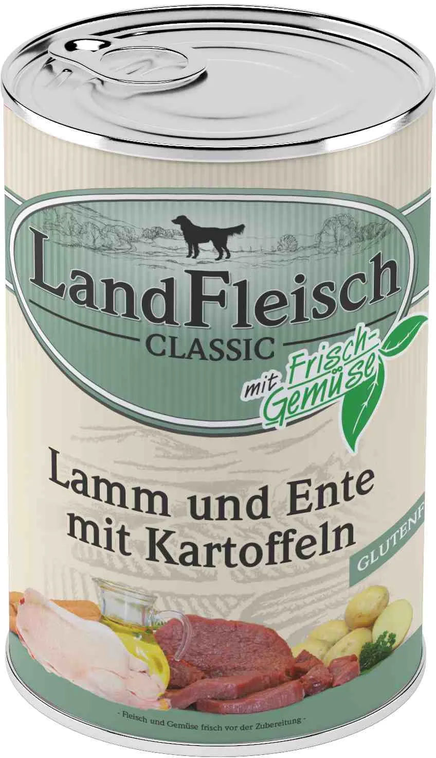 Landfleisch Dog Classic jehněčí, kachní, brambory