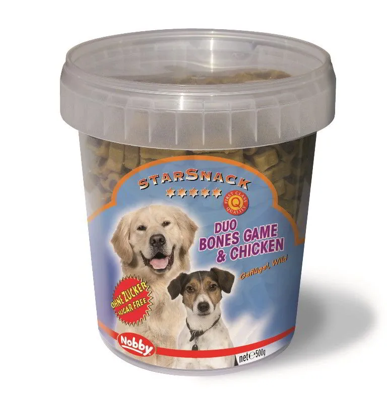 Nobby StarSnack Duo Bones pamlsek pro psy zvěřina+kuře