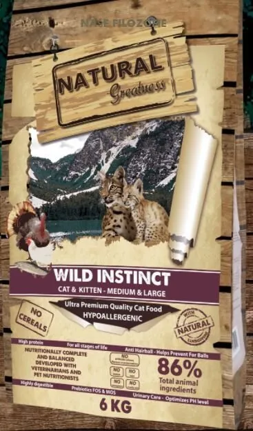 Natural Greatness Raceta Cat Wild Instinct /kuře,krůta