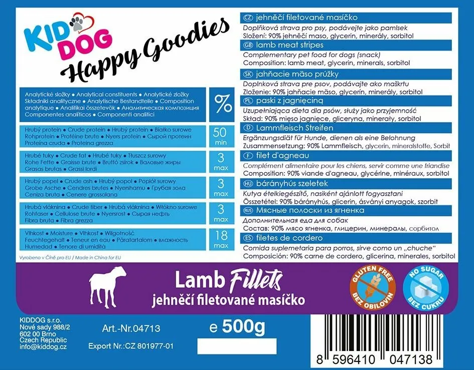 KIDDOG jehněčí filetované masíčko
