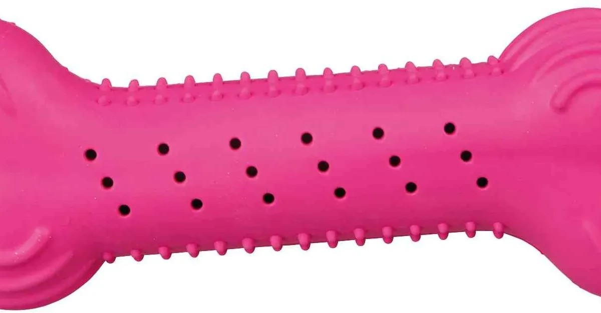 Chrastící kost přírodní guma