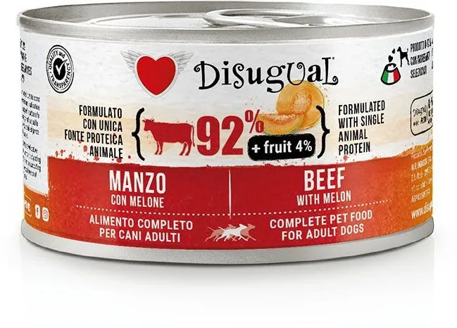 Disugual Fruit Dog Single Protein Hovězí s melounem konzerva