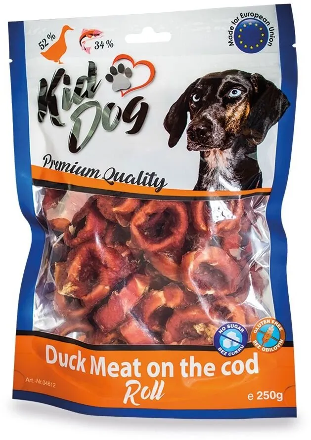 KIDDOG kachní masíčko na tresčí rolce