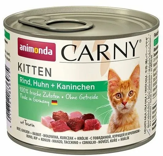 ANIMONDA konzerva CARNY Kitten - hovězí + krůtí srdce