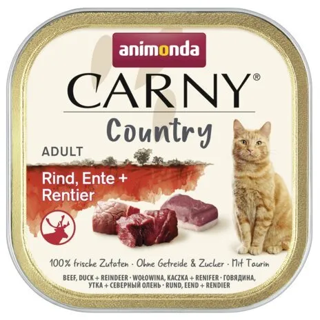ANIMONDA CARNY Country Adult kuře, telecí a zvěřina, paštika pro kočky