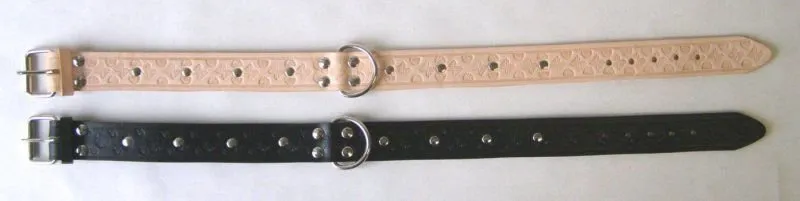 Obojek hladký, zdobený 70/4cm - DOPRODEJ