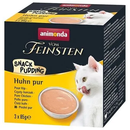 MULTIPACK Vom Feinsten Cat Adult Snack-Pudding pro kočky (3 x 85 g)