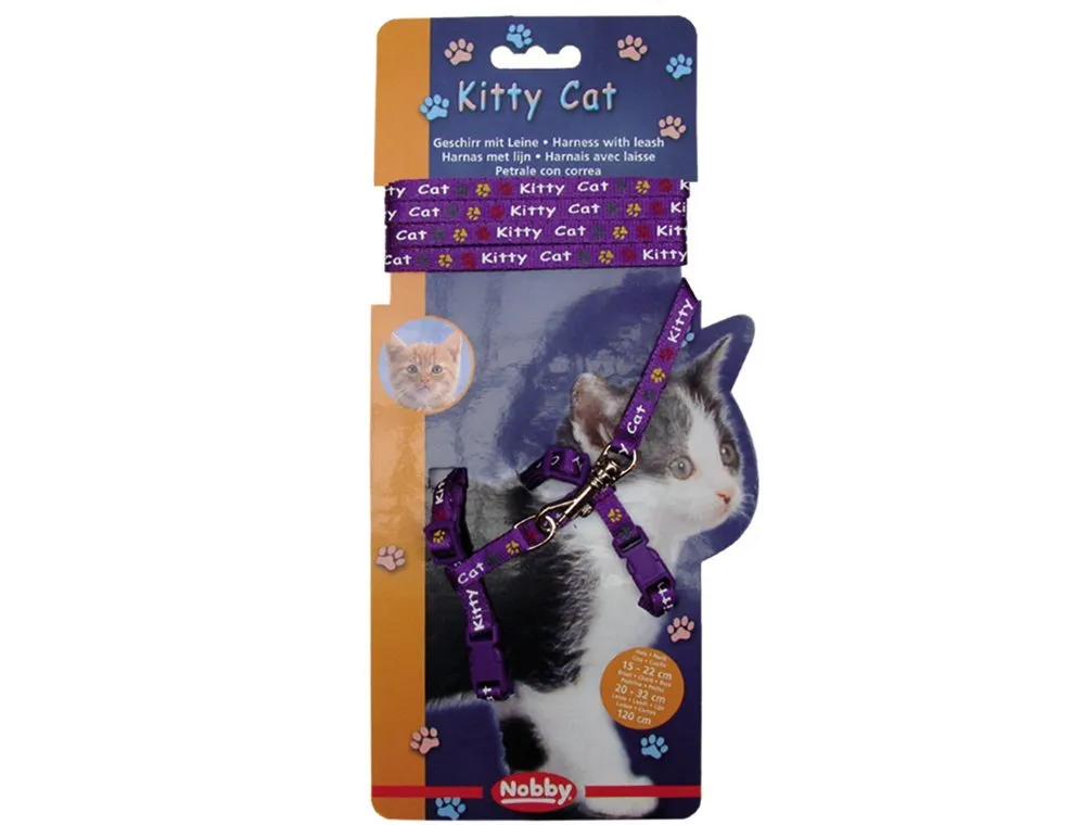 Nobby Kitty Cat zelený set postroj + vodítko pro kotě