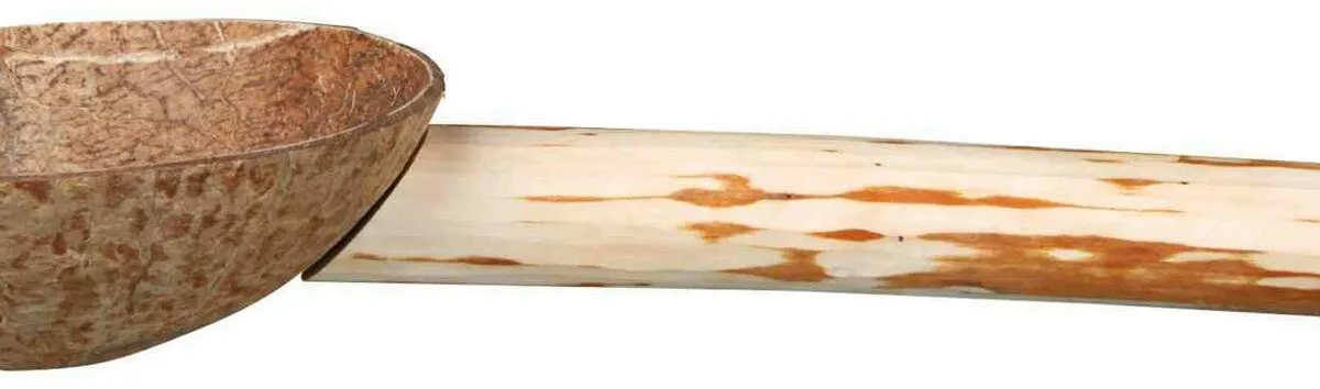 Dřevěné bidýlko s kokosovou miskou 25cm/18mm