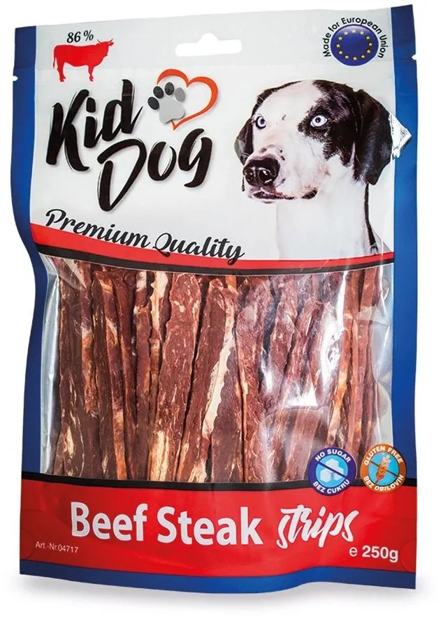 KIDDOG hovězí steak v proužku