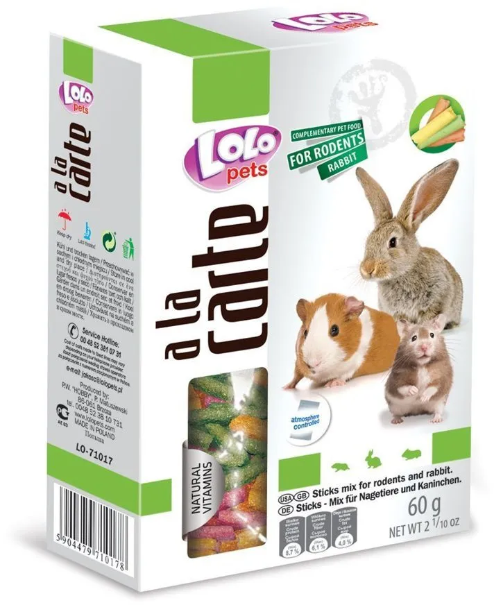 LOLO Diners FINGERS mix pro hlodavce  60 g