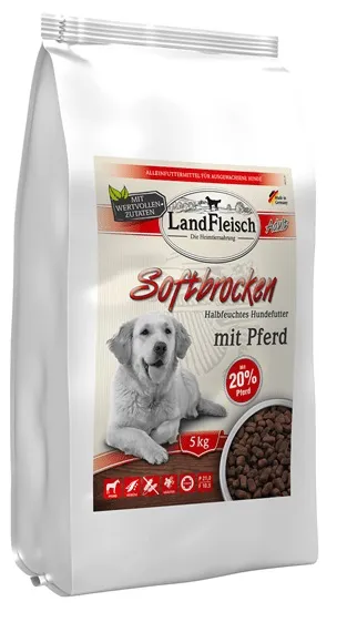 Landfleisch Dog Softbrocken Adult s koňským masem