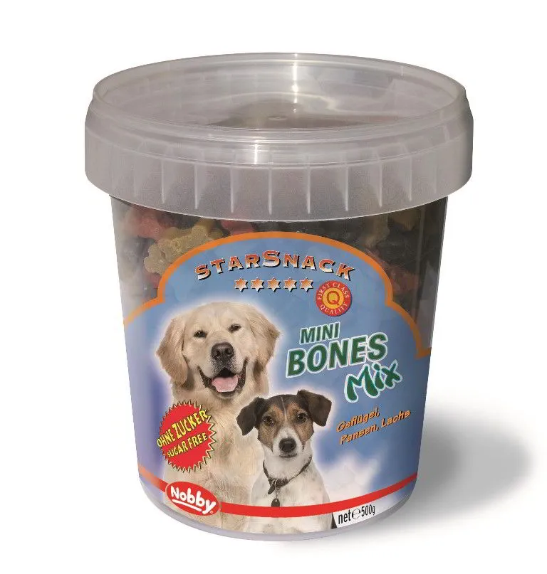 Nobby StarSnack Mini Bones Mix kyblík pamlsky pro psy