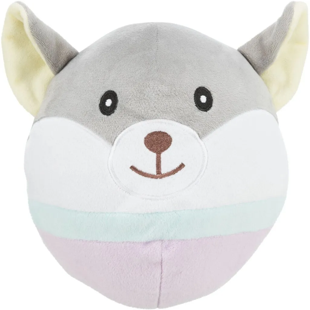 JUNIOR Bear, plyšová medvědí hlava pro štěňata,  20 cm