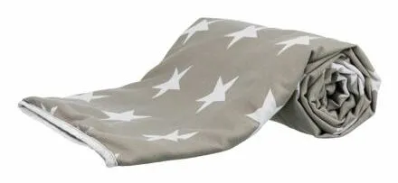 Deka Stars, tmavošedá/bílá