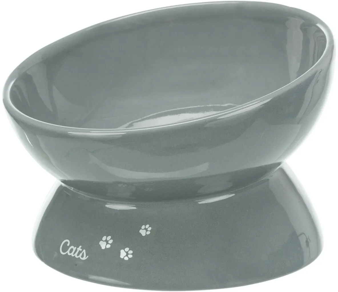 Ergonomická keramická miska XXL - 0,35l/ ø 17cm, šedá